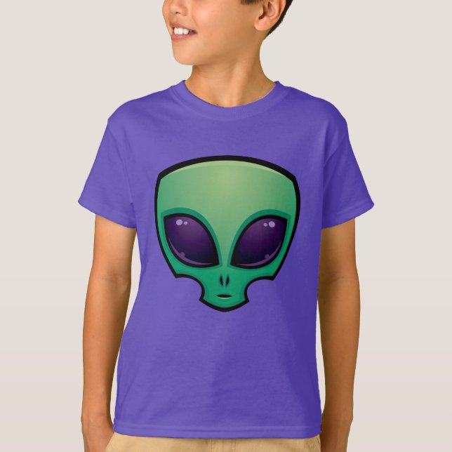 Camiseta Ícone Cabeça alienígena (Frente)