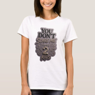 Camiseta Ícone Cinza VOCÊ NÃO ME ESCREVE EU TENHO 2 FILHOS