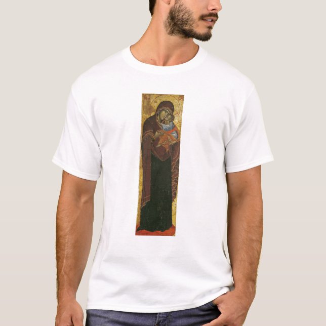 Camiseta Ícone conhecido como o "Virgin do Tsar Dushan", (Frente)