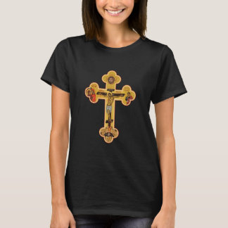 Camiseta Ícone Cruz Ortodoxo Grego de Jesus Cristo