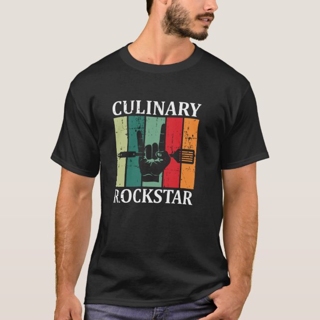 Camiseta Ícone Culinário Vintage (Frente)