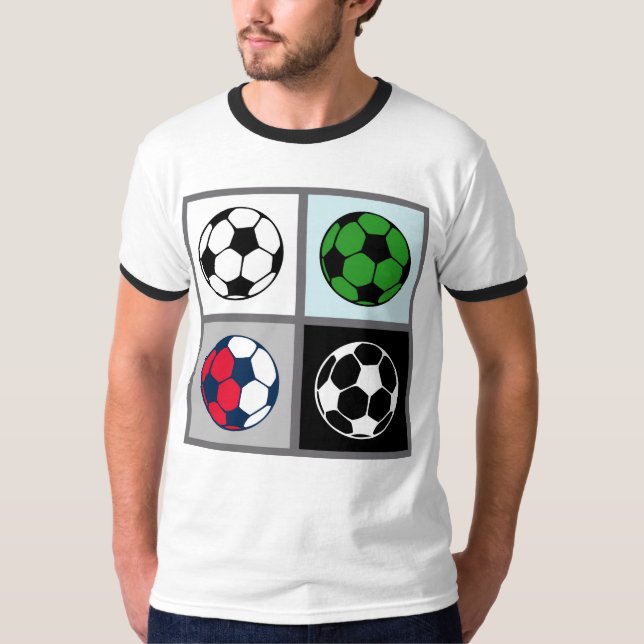 Camiseta Ícone da bola de futebol (Frente)