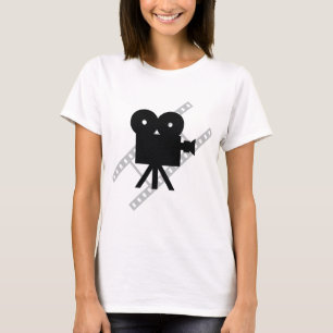 Camiseta ícone da câmera do filme