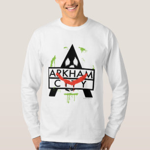 Camiseta Ícone da Cidade Arkham com marcas de Joker 2