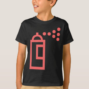 Camiseta Ícone da lata de pulverizador