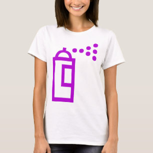 Camiseta Ícone da lata de pulverizador