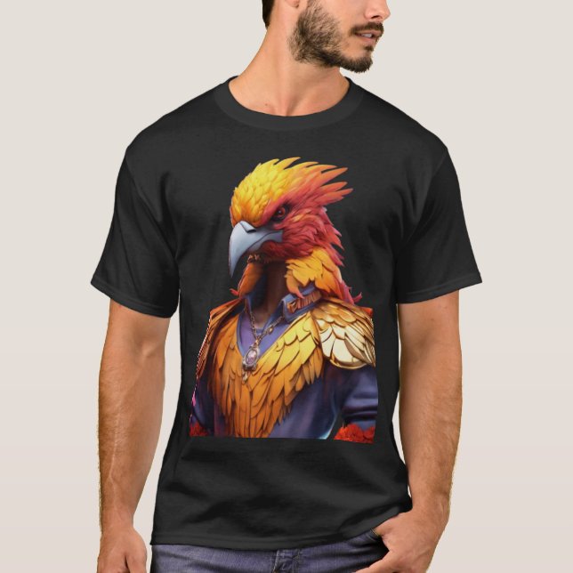 Camiseta Ícone de águia de cristal (Frente)