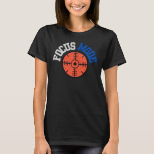 Camiseta Ícone de Alvo do Modo Foco Produtividade Inspirado