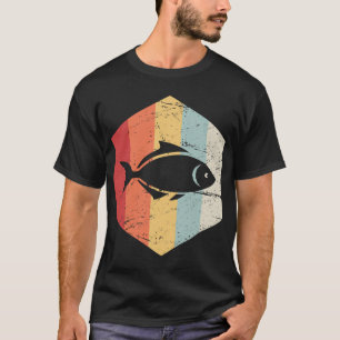 Camiseta Ícone de Aquário de Peixes Retro 70s