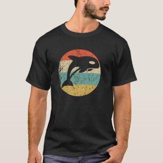 Camiseta Ícone de Baleia Retro Orca Assassina