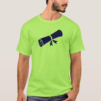Camiseta Ícone de Diploma para Graduação Acadêmica