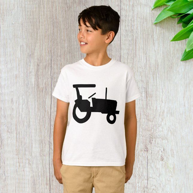 Camiseta Ícone de Equipamento de Fazenda de Silhouette do V (Criador carregado)