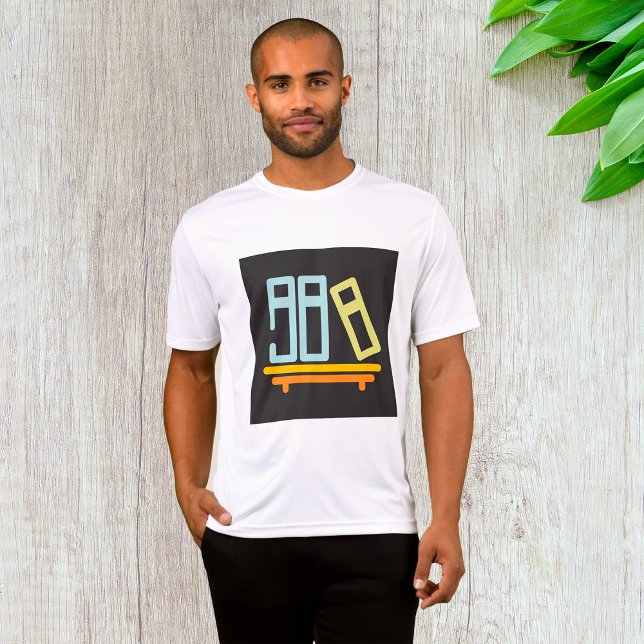Camiseta Ícone de Gráfico de estante Minimalista (Criador carregado)