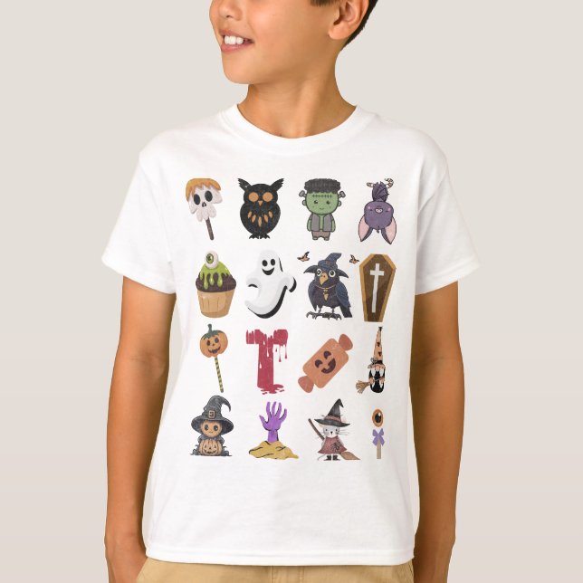 Camiseta Ícone de Halloween (Frente)
