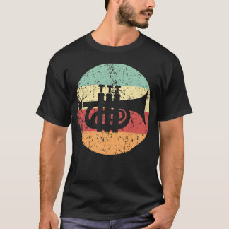 Camiseta Ícone De Instrumento Musical De Trompete De Cornet