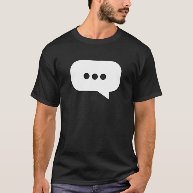 Camiseta Ícone De Mensagem De Digitação Para Professores Ob (Frente)