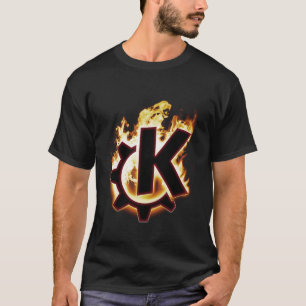 Camiseta Ícone de queimadura de KDE Linux