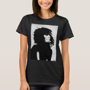 Camiseta Ícone de Retrato de Mulher Deusa Gótica Arte de Mo