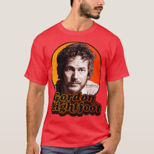 Camiseta Ícone de Rock Folk Retro do Gordon Lightfoot