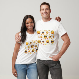 Camiseta Ícone de sorriso retrô