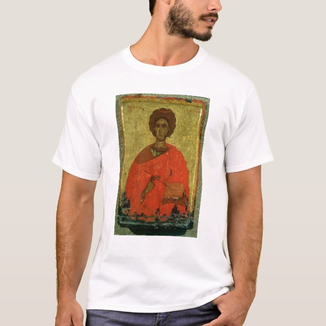 Camiseta Ícone de St. Pantaleon de Nicomedia (Frente)