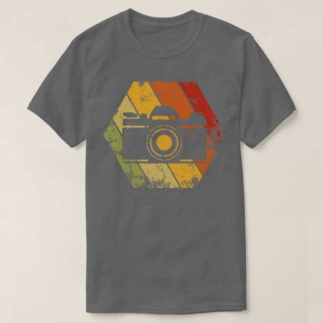 Camiseta Ícone de Vintagem da Fotografia Analógica Retroati (Frente do Design)