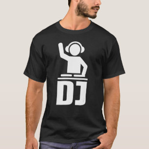 Camiseta Ícone DJ masculino da loja DJ, preto, pequeno, peq