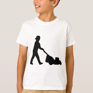 Camiseta ícone do cortador de relva