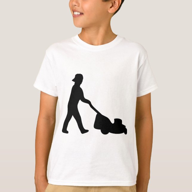 Camiseta ícone do cortador de relva (Frente)