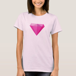Camiseta ícone do Diamante Rosa 