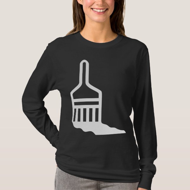 Camiseta Ícone do pincel (Frente)