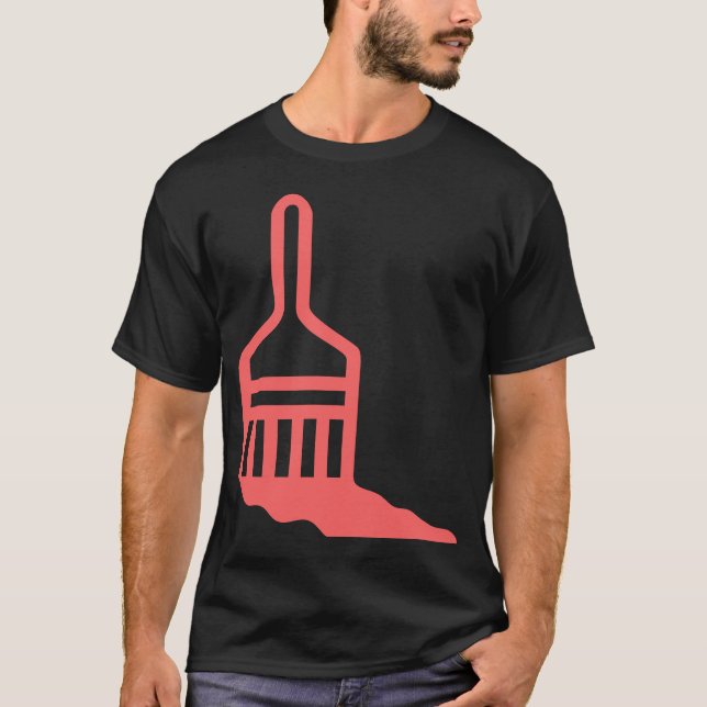 Camiseta Ícone do pincel (Frente)