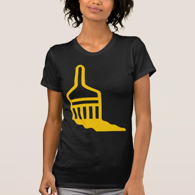 Camiseta Ícone do pincel (Frente)