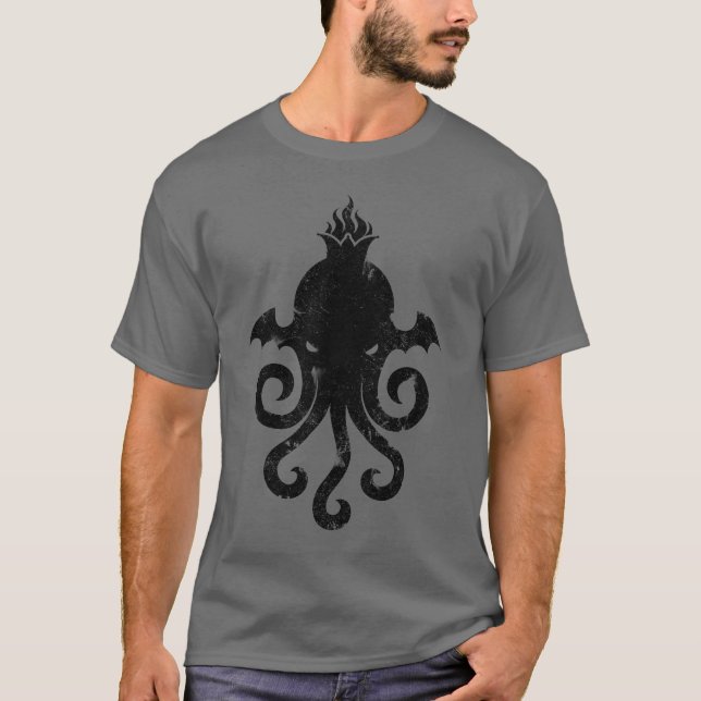 Camiseta Ícone do senhor Cthulhu Desvanecimento (Frente)