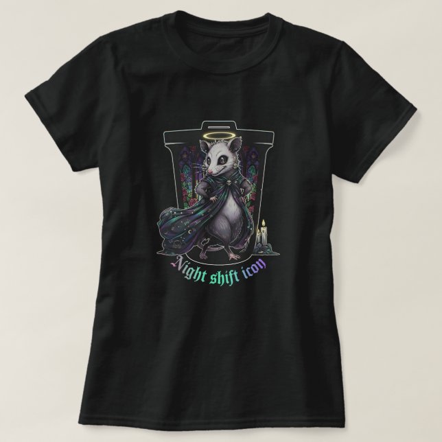 Camiseta Ícone do Turno Noturno (Frente do Design)