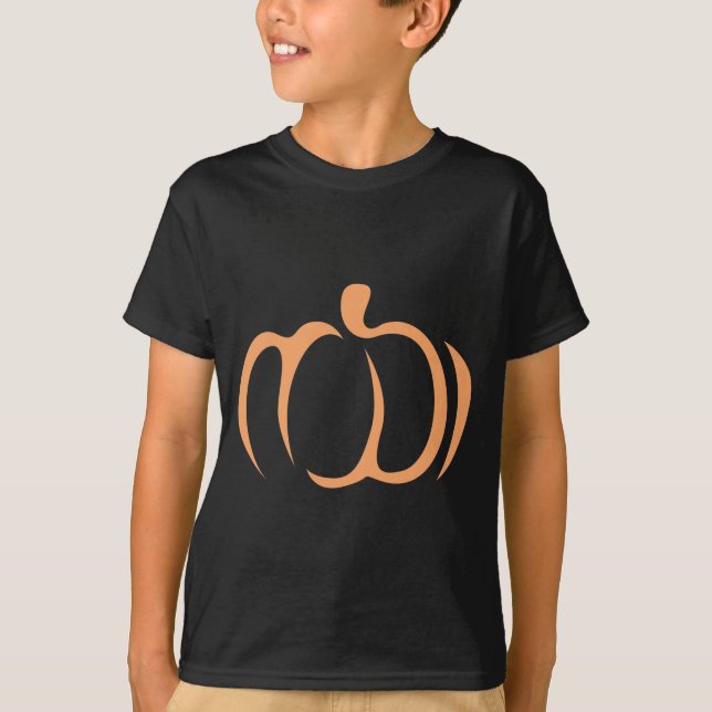 Camiseta Ícone do vegetal da abóbora (Frente)