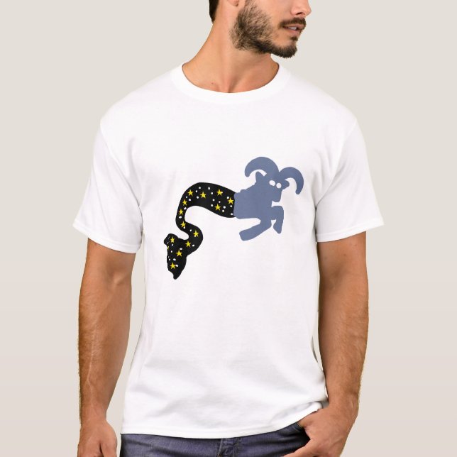 Camiseta Ícone do Zodíaco Cabra do Mar – Presente de Astron (Frente)