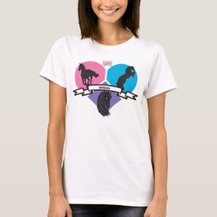 Camiseta Ícone dos cavalos