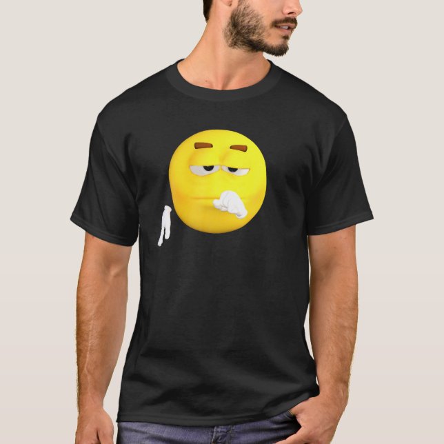 Camiseta Ícone Emoticon Face Emotion Emoji (Frente)