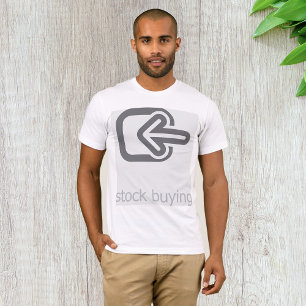 Camiseta Ícone financeiro moderno para compra de ações mini