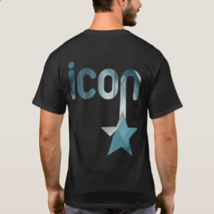 Camiseta ÍCONE Impressão de traseiro de T-Shirt Trend Abstr