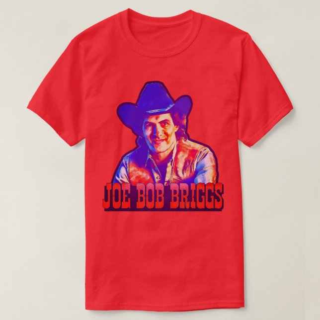 Camiseta ícone Joe Bob Briggs Horror (Frente do Design)