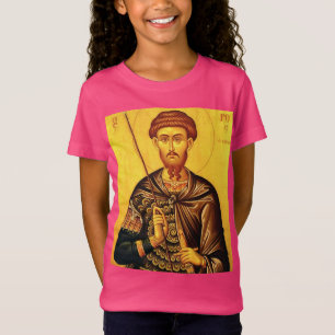 Camiseta ícone ortodoxo de São Teodoro Tiron