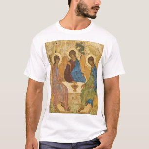 Camiseta Ícone Ortodoxo Russo da Santíssima Trindade - Três