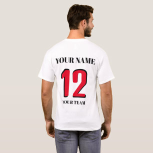 Camiseta Ícone ou sinalizador do número de nome personaliza