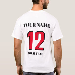 Camiseta Ícone ou sinalizador do número de nome personaliza