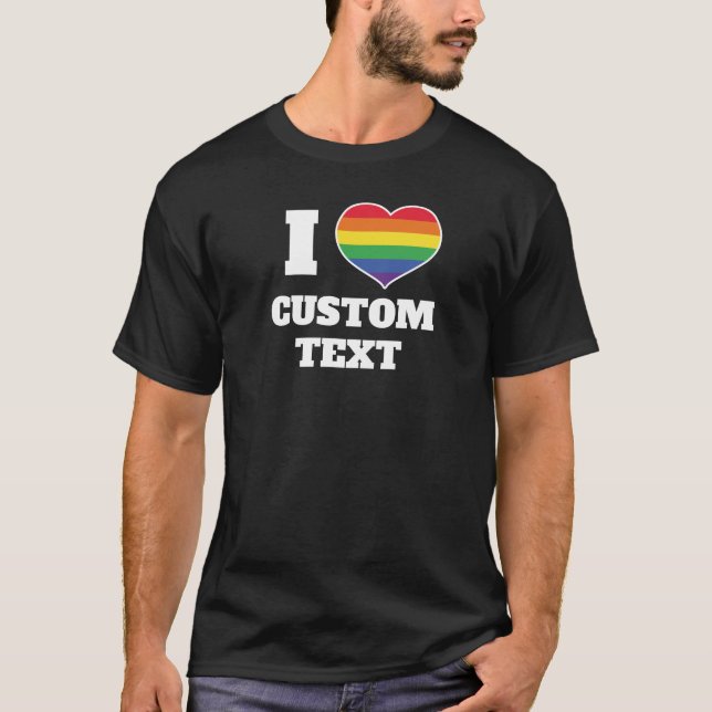 Camiseta Ícone plano do arco-íris (Frente)