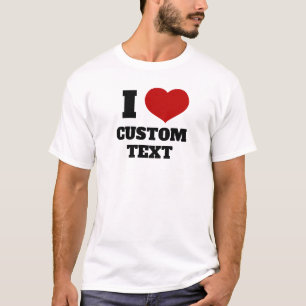 Camiseta Ícone Plano do Coração Vermelho