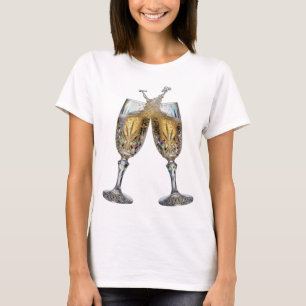 Camiseta Ícone Prata BRINDE À BOA SAÚDE Impressão