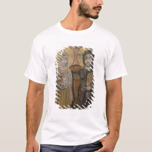 Camiseta Ícone que descreve Abbott Mena com cristo